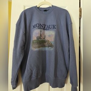 Wild Fable Montauk Long Island NY Blue Sweatshirt